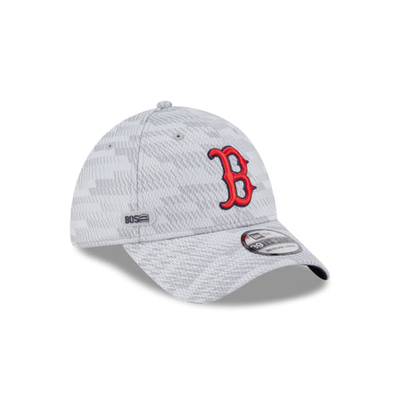 Boston Red Sox 2025 Clubhouse Gray 39THIRTY Stretch Fit