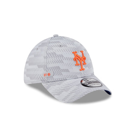 New York Mets 2025 Clubhouse Gray 39THIRTY Stretch Fit