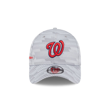 Washington Nationals 2025 Clubhouse Gray 39THIRTY Stretch Fit