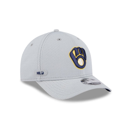 Milwaukee Brewers 2025 Clubhouse Gray 9FORTY M-Crown Snapback Hat