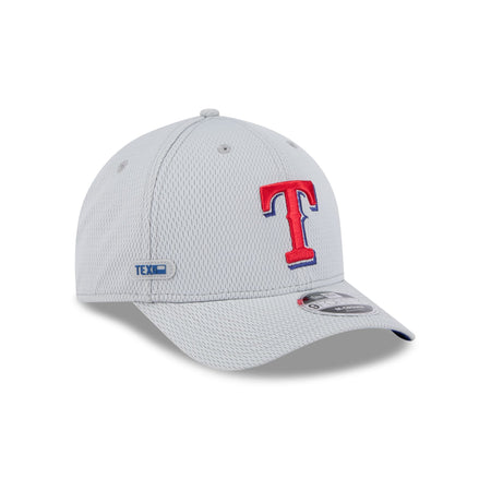 Texas Rangers 2025 Clubhouse Gray 9FORTY M-Crown Snapback Hat