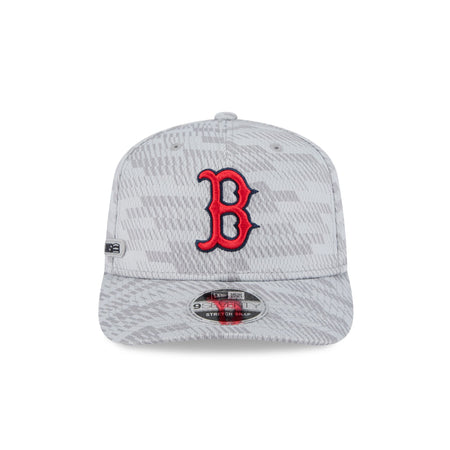 Boston Red Sox 2025 Clubhouse Gray 9SEVENTY Stretch-Snap Hat