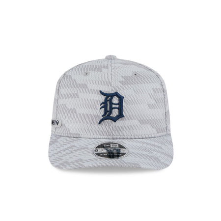 Detroit Tigers 2025 Clubhouse Gray 9SEVENTY Stretch-Snap Hat