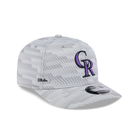 Colorado Rockies 2025 Clubhouse Gray 9SEVENTY Stretch-Snap Hat