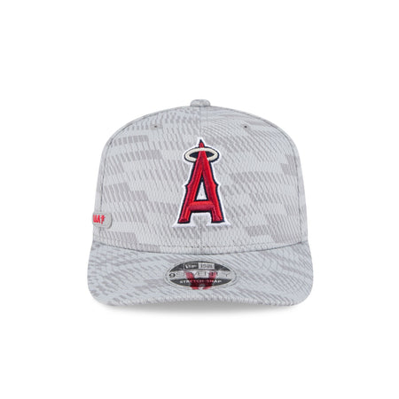 Los Angeles Angels 2025 Clubhouse Gray 9SEVENTY Stretch-Snap Hat