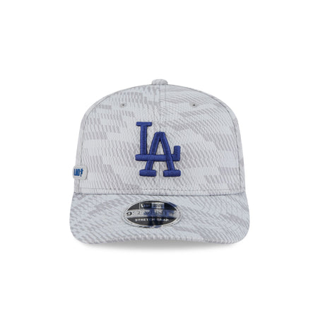 Los Angeles Dodgers 2025 Clubhouse Gray 9SEVENTY Stretch-Snap Hat