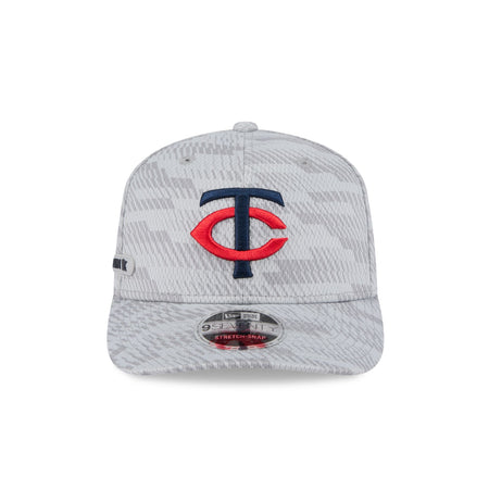 Minnesota Twins 2025 Clubhouse Gray 9SEVENTY Stretch-Snap Hat