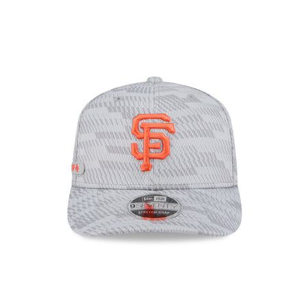 San Francisco Giants 2025 Clubhouse Gray 9SEVENTY Stretch-Snap Hat