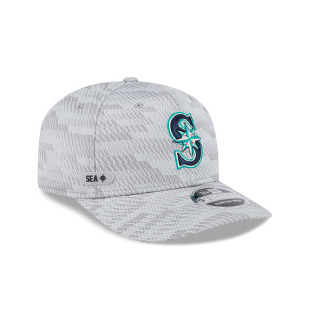 Seattle Mariners 2025 Clubhouse Gray 9SEVENTY Stretch-Snap Hat