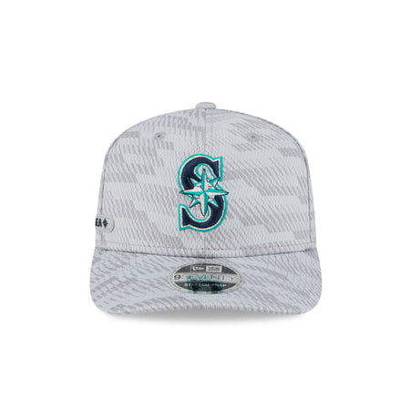 Seattle Mariners 2025 Clubhouse Gray 9SEVENTY Stretch-Snap Hat