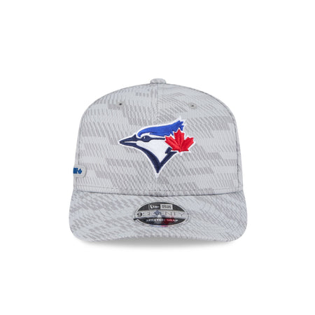 Toronto Blue Jays 2025 Clubhouse Gray 9SEVENTY Stretch-Snap Hat