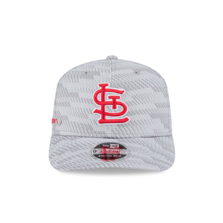 St. Louis Cardinals 2025 Clubhouse Gray 9SEVENTY Stretch-Snap Hat