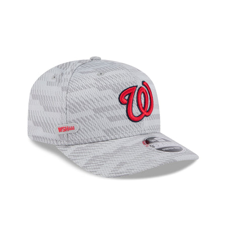 Washington Nationals 2025 Clubhouse Gray 9SEVENTY Stretch-Snap Hat