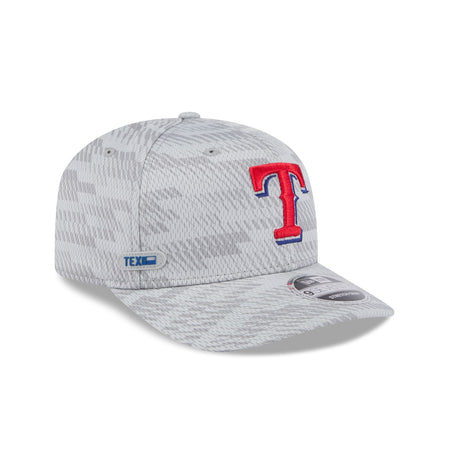 Texas Rangers 2025 Clubhouse Gray 9SEVENTY Stretch-Snap Hat