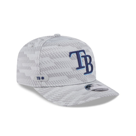 Tampa Bay Rays 2025 Clubhouse Gray 9SEVENTY Stretch-Snap Hat