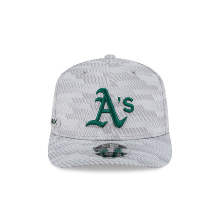 Oakland Athletics 2025 Clubhouse Gray 9SEVENTY Stretch-Snap Hat