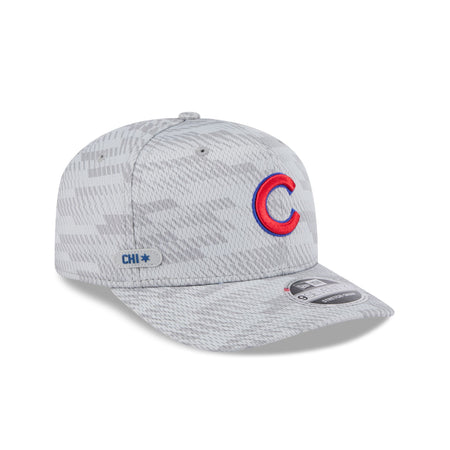 Chicago Cubs 2025 Clubhouse Gray 9SEVENTY Stretch-Snap Hat