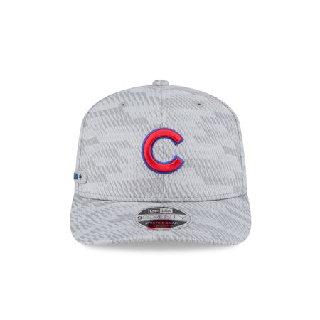 Chicago Cubs 2025 Clubhouse Gray 9SEVENTY Stretch-Snap Hat