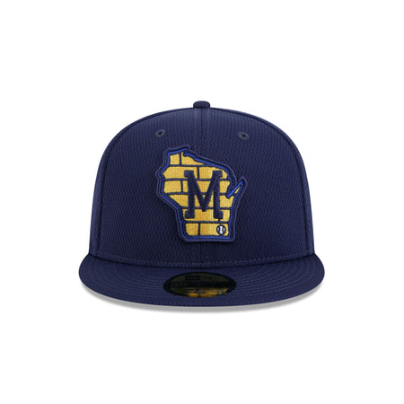 Milwaukee Brewers 2025 Clubhouse Alt 59FIFTY Fitted Hat