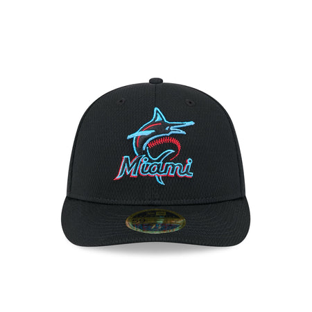 Miami Marlins 2025 Clubhouse Alt Low Profile 59FIFTY Fitted Hat