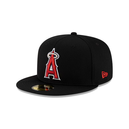 Los Angeles Angels 2025 Clubhouse Black 59FIFTY Fitted Hat