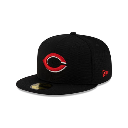 Cincinnati Reds 2025 Clubhouse Black 59FIFTY Fitted Hat