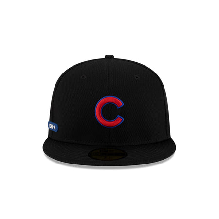 Chicago Cubs 2025 Clubhouse Black 59FIFTY Fitted Hat