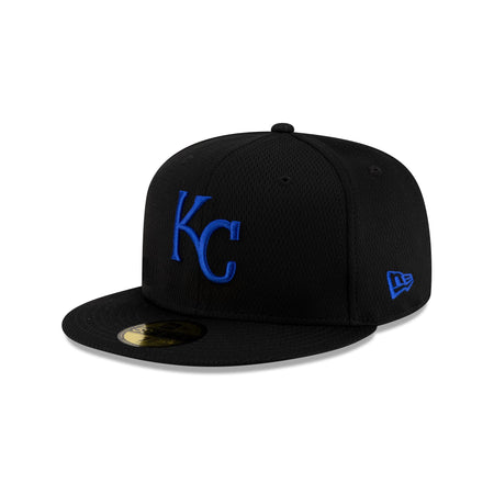 Kansas City Royals 2025 Clubhouse Black 59FIFTY Fitted Hat