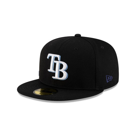 Tampa Bay Rays 2025 Clubhouse Black 59FIFTY Fitted Hat