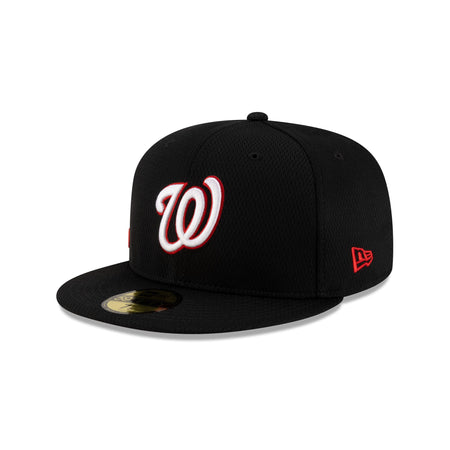 Washington Nationals 2025 Clubhouse Black 59FIFTY Fitted Hat