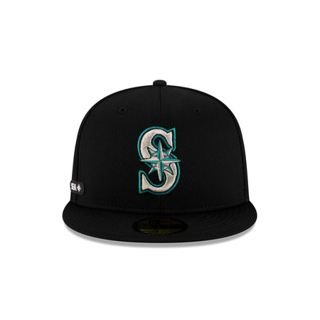 Seattle Mariners 2025 Clubhouse Black 59FIFTY Fitted Hat