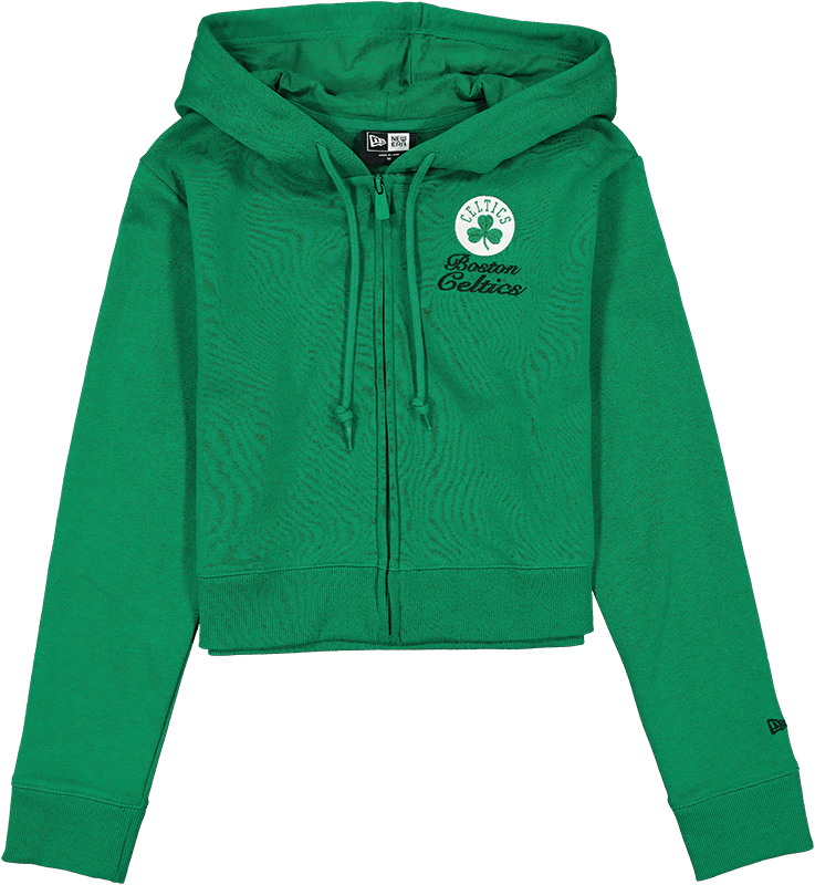 Boston Celtics Game Day Cropped Women's Zipper Hoodie