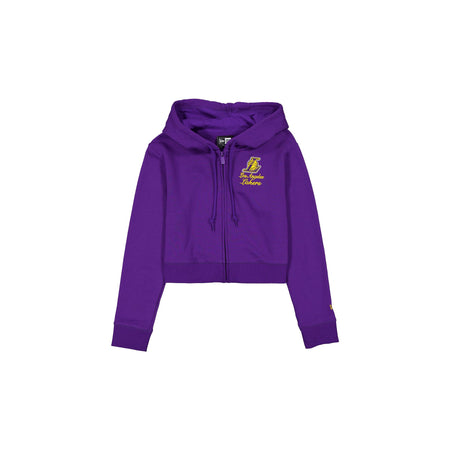 Los Angeles Lakers Game Day Cropped Women's Zipper Hoodie