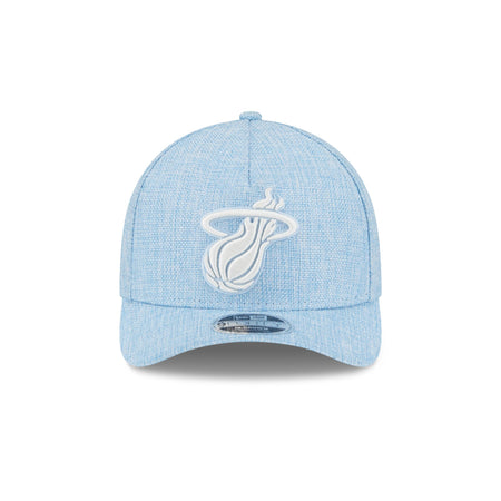 Miami Heat Cotton Weaver Blue 9FORTY M-Crown A-Frame Snapback Hat