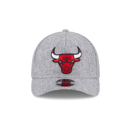 Chicago Bulls Cotton Weave Gray 9FORTY M-Crown A-Frame Snapback Hat