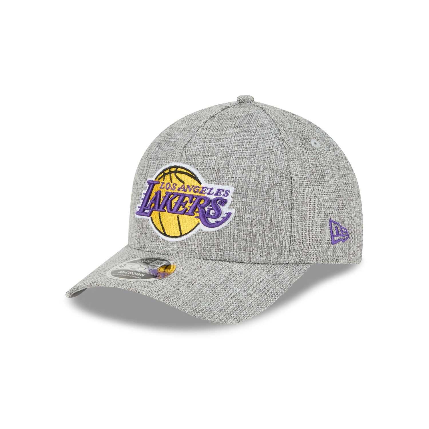 Los Angeles Lakers Cotton Weave Gray 9FORTY M-Crown A-Frame Snapback Hat