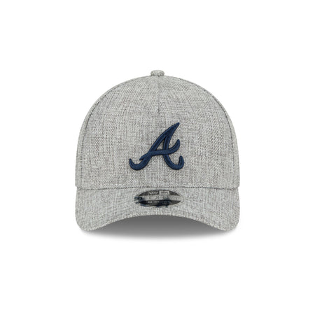 Atlanta Braves Cotton Weave Gray 9FORTY M-Crown A-Frame Snapback Hat