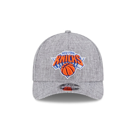 New York Knicks Cotton Weave Gray 9FORTY M-Crown A-Frame Snapback Hat