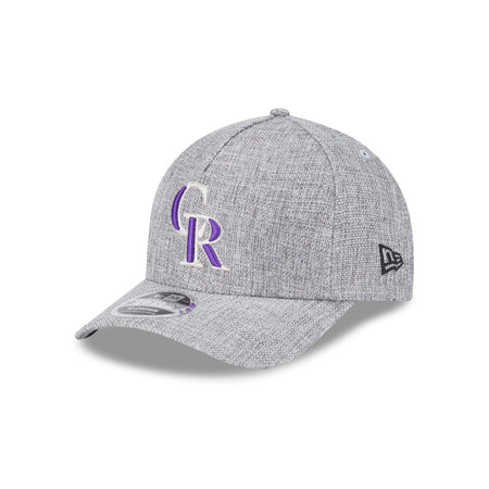 Colorado Rockies Cotton Weave Gray 9FORTY M-Crown A-Frame Snapback Hat