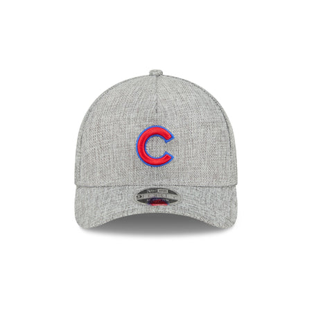 Chicago Cubs Cotton Weave Gray 9FORTY M-Crown A-Frame Snapback Hat