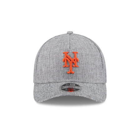 New York Mets Cotton Weave Gray 9FORTY M-Crown A-Frame Snapback Hat