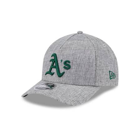 Athletics Cotton Weave Gray 9FORTY M-Crown A-Frame Snapback Hat