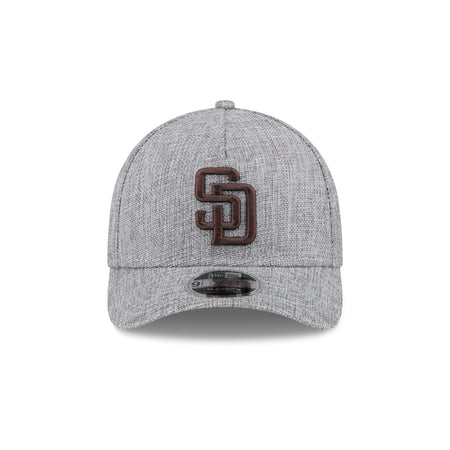 San Diego Padres Cotton Weave Gray 9FORTY M-Crown A-Frame Snapback Hat