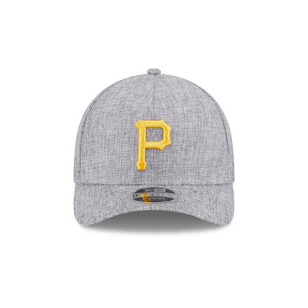 Pittsburgh Pirates Cotton Weave Gray 9FORTY M-Crown A-Frame Snapback Hat