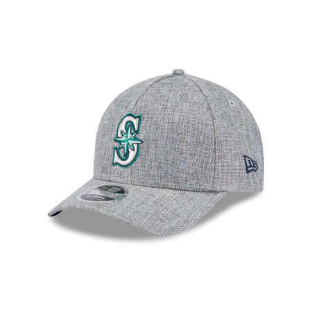 Seattle Mariners Cotton Weave Gray 9FORTY M-Crown A-Frame Snapback Hat