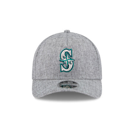 Seattle Mariners Cotton Weave Gray 9FORTY M-Crown A-Frame Snapback Hat