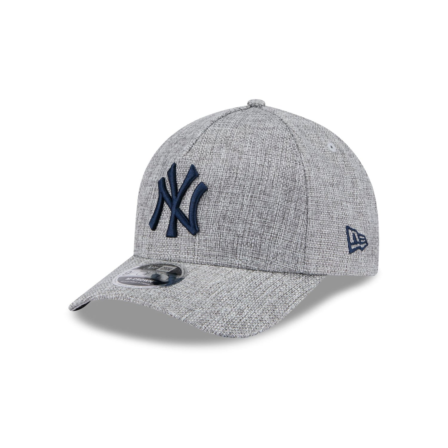 New York Yankees Cotton Weave Gray 9FORTY M-Crown A-Frame Snapback Hat