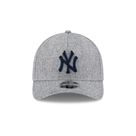 New York Yankees Cotton Weave Gray 9FORTY M-Crown A-Frame Snapback Hat