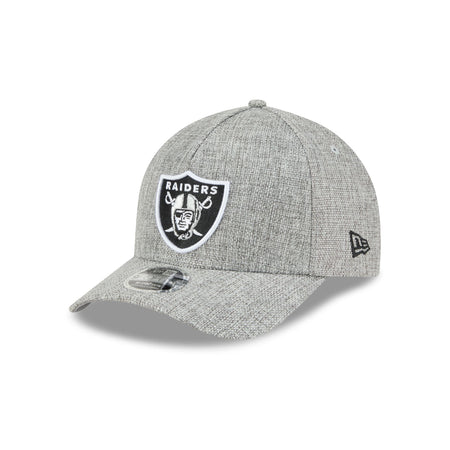 Las Vegas Raiders Cotton Weave Gray 9FORTY M-Crown A-Frame Snapback Hat