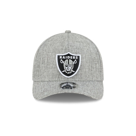 Las Vegas Raiders Cotton Weave Gray 9FORTY M-Crown A-Frame Snapback Hat